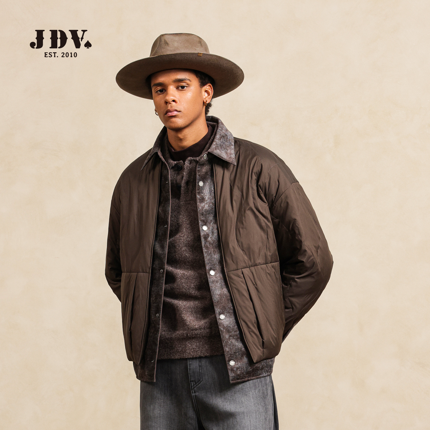 JDV2025年新款复古夹克羽绒服