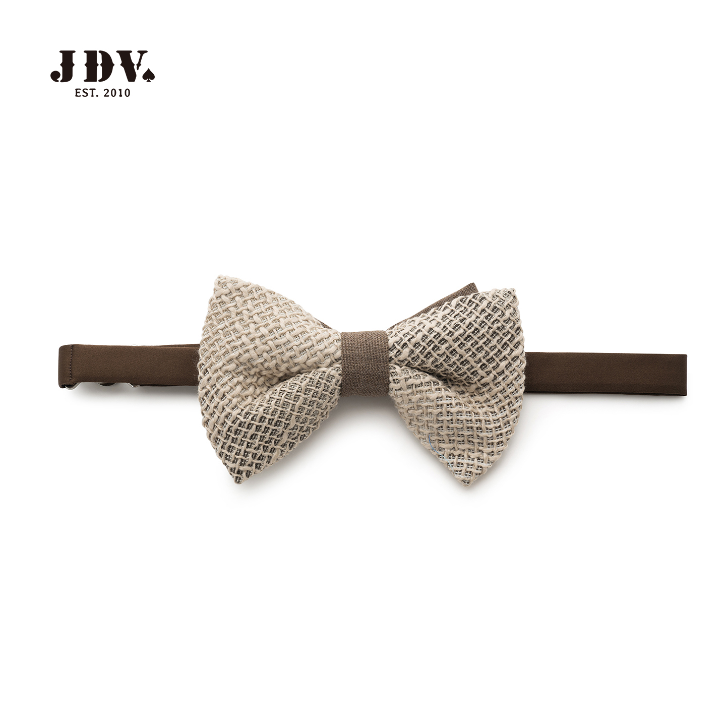 JDV商场同款卡其色男士西装领结