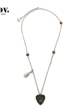 JDV商场同款咖啡色男士项链配饰