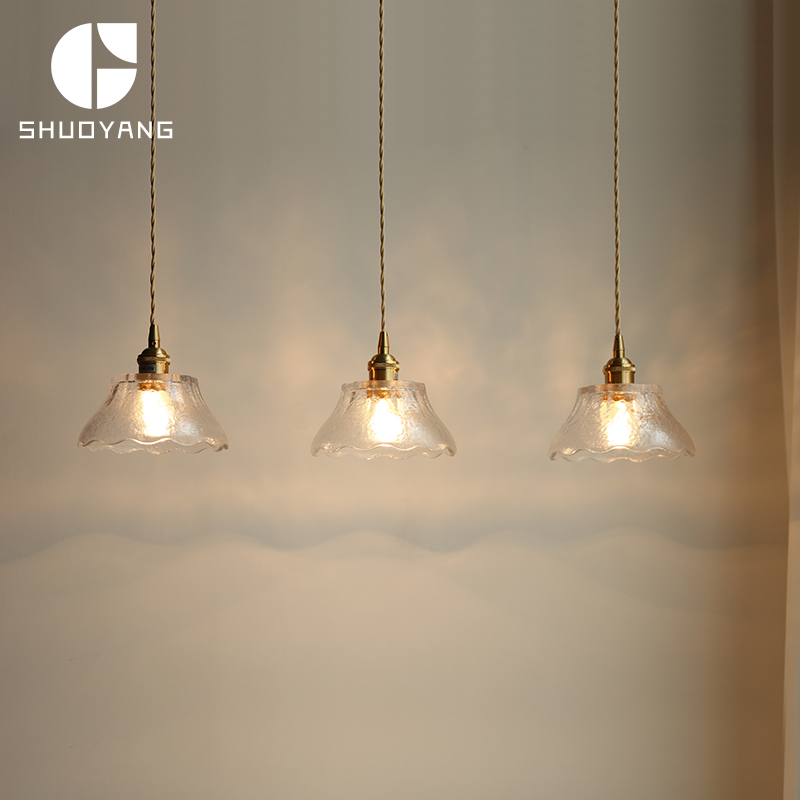 日式风岛台玻璃餐厅吊灯