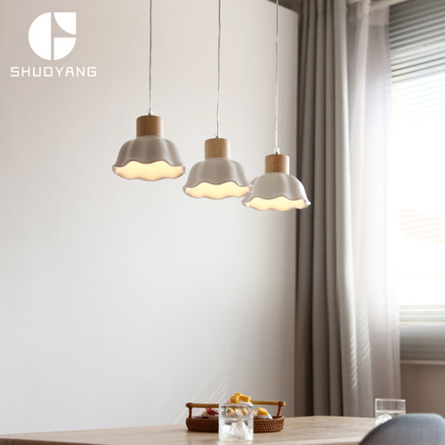 烁阳日式三头长餐桌吊灯