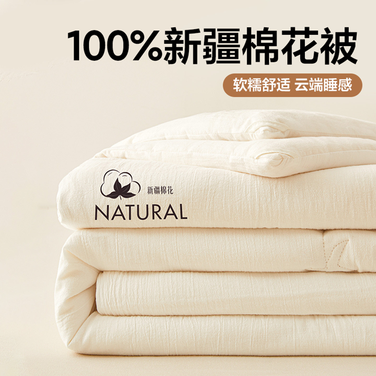2025新款水洗棉新疆棉花被子被芯加厚冬被春秋被宿舍棉被四季通用,床上用品,棉花被,淘宝优惠券,粉丝福利购,淘宝优惠卷
