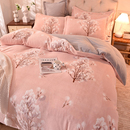 冬季 牛奶绒被套单件加厚珊瑚绒被罩法兰绒150x200x230单双人冬天