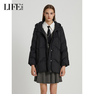 茧型短款 新品 羽绒服女小个子外套 冬季 LIFE·IDEA商场同款
