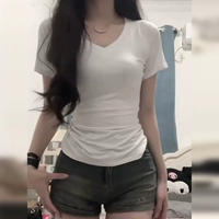 [White] [2024 Ранний весенний топ/уникальный красивый топ/белый внутренний сустав/тонкий галстук/корейский шикарный уникальный топ/горячий топ/маленький уникальный топ/красивый топ в этом году]