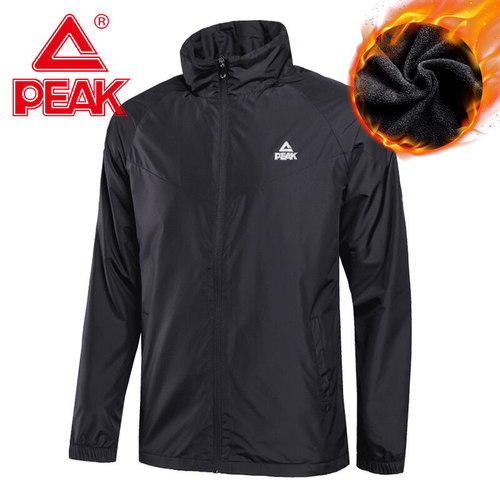 匹克运动服梭织加绒外套