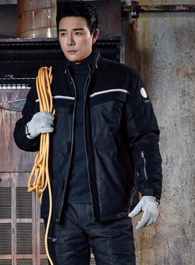 韩国新款牛仔工作服套装可定制防静电防阻燃Badcrystal/晶至PR701