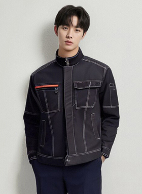 高端时尚面料功能性春秋夹克工作服套装可定制防静电LB2-A160