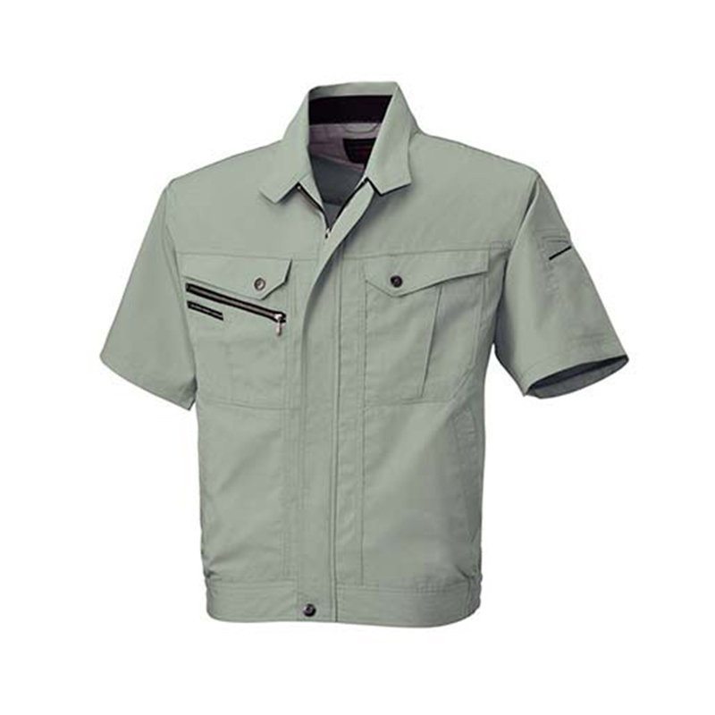 工作服套装夏季短袖夹克可定制防静电油污Badcrystal/晶至418