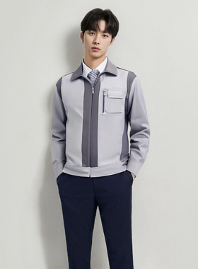 高端时尚面料功能性春秋夹克工作服套装可定制防静电晶至ACE-6031