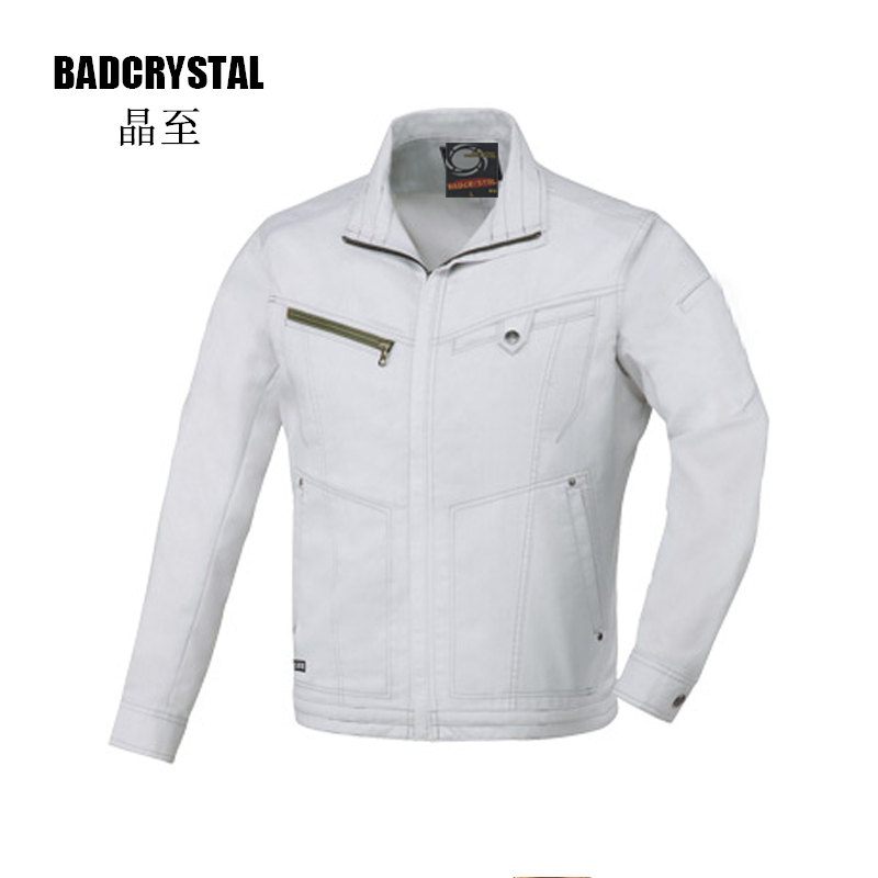 新款工作服套装夹克可定做阻燃防污 防酸碱Badcrystal/晶至2194