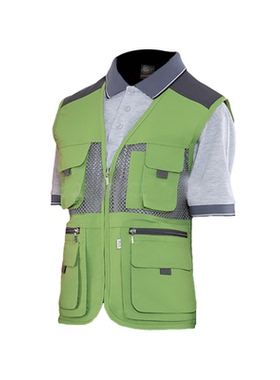 马甲工作服可定制多袋多功能反光工作服Badcrystal/晶至V1001