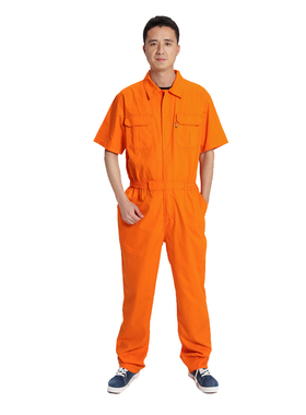 工作服套装夏季短袖连体服可定制防静电Badcrystal/晶至-23