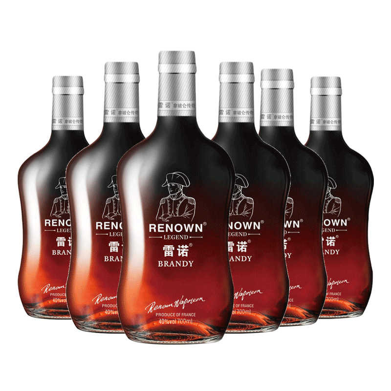 雷诺（RENOWN）拿破仑传奇特级白兰地700ml *6瓶箱装洋酒烈酒