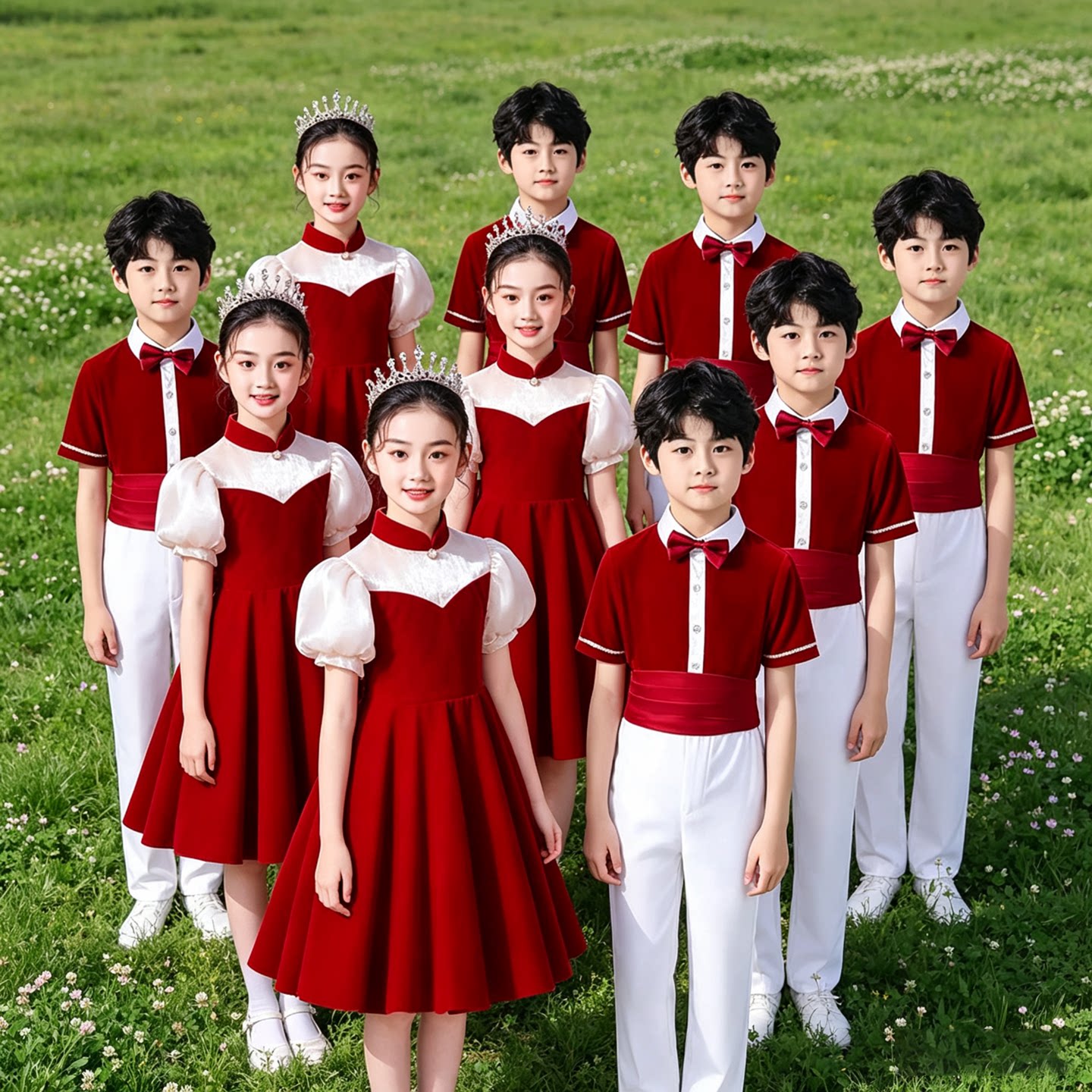 六一儿童合唱演出服中小学生男女童朗诵演讲服幼儿园舞蹈服装