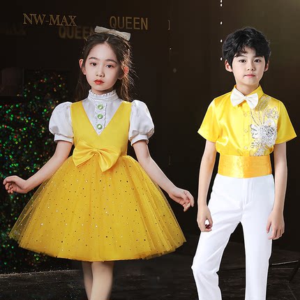 六一儿童大合唱团演出服装中小学生童幼儿园舞蹈诗歌朗诵表演服22