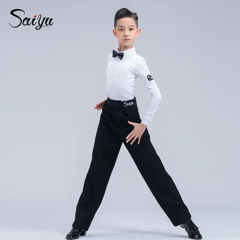 赛域专业拉丁舞比赛服男童规定服套装少儿童艺考级通用标服标准服