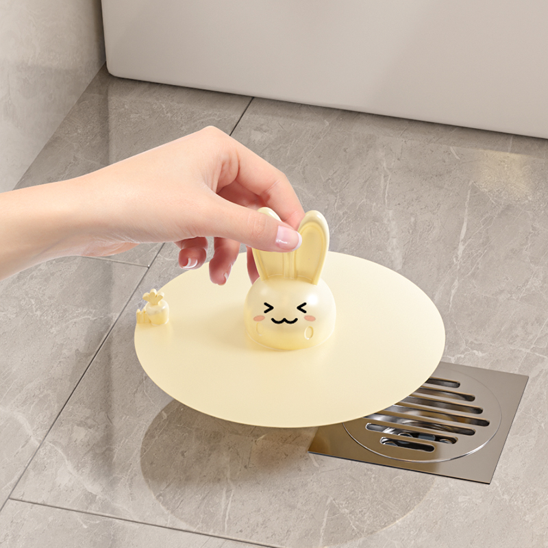 地漏防臭器硅胶垫封闭盖下水道神器反味厕所防返臭堵卫生间封口贴