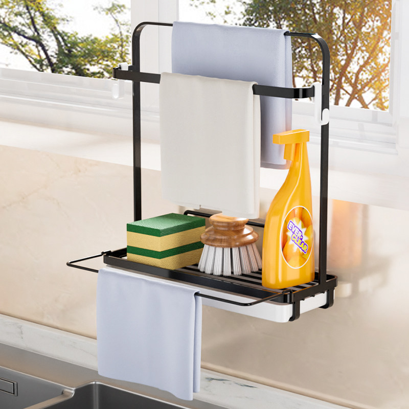 速发抹布沥碗置物槽窄厨房用品家用收纳水架洗水槽挂架子大全各种