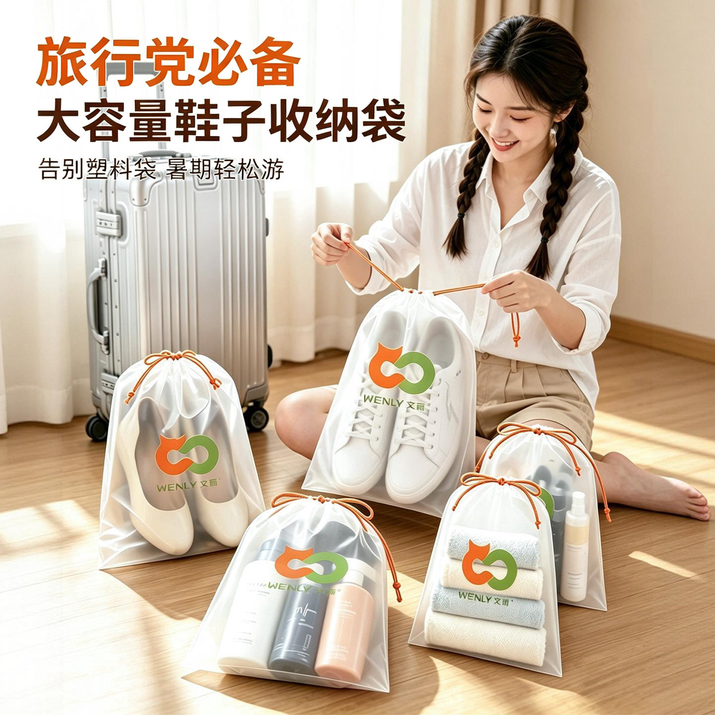 旅行必备神器鞋袋旅游装鞋子收纳袋鞋套外出用品出门好物出差大全图片