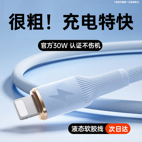 第一卫适用苹果充电器线17数据线iphone14手机13promax快充15车载USB加长16平板ipad12闪充11xr2米lighting