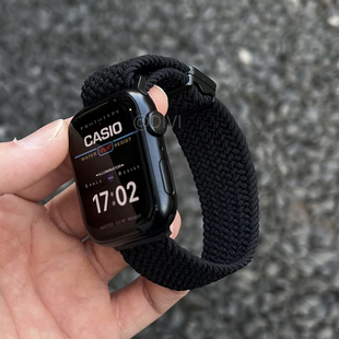 第一卫适用iwatchS11表带S11苹果手表s10新款 运动SE3腕带ultra秋冬 applewatch10尼龙S9编织磁吸s8男高级7女款