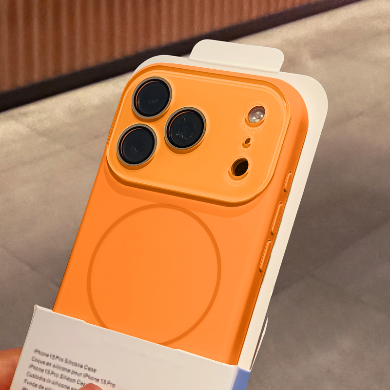 【ins风】高级星宇橙液态磁吸壳