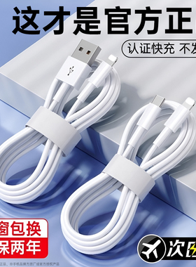 第一卫适用苹果17充电器线14数据线iPhone16ProMax充电宝15手机30W快充typec转lighting13正usb接口12品11pad