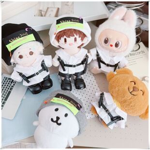 帽 皮裤 10cm 15cm棉花娃娃周可可捶捶体未定官娃浮梦娃衣冷酷衬衫