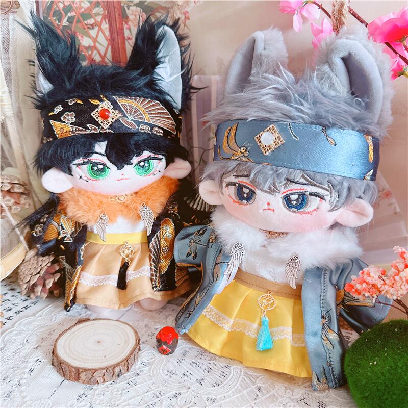 棉花娃娃20cm厘米娃衣服明星公仔正常体胖胖体裸娃古装陌上公仔