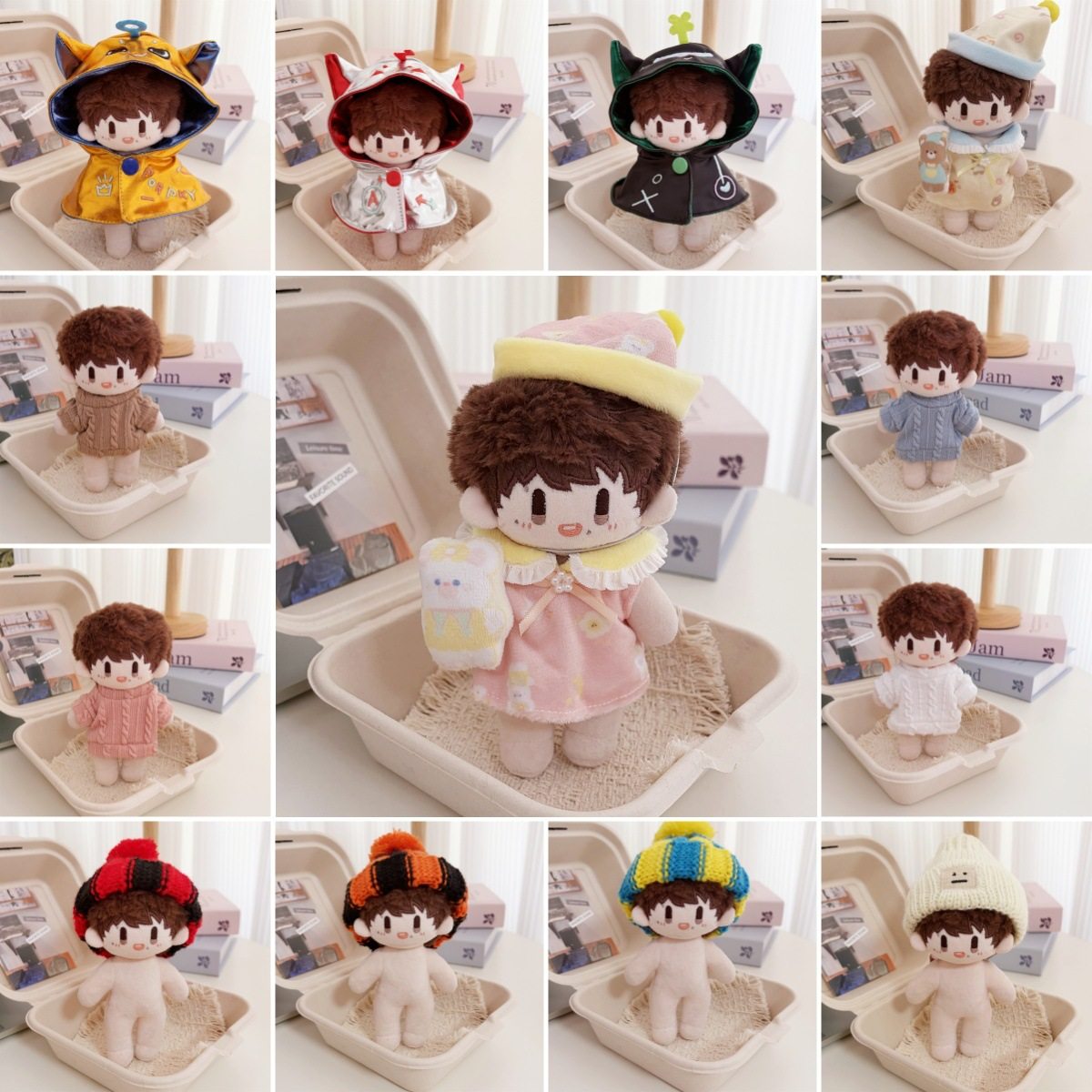 仅衣服】周可可娃衣周深棉花娃娃衣服10cm着替16cm玩偶帽子睡衣,模玩/动漫/周边/娃圈三坑/桌游,棉花娃娃/毛绒玩具娃衣,淘宝优惠券,粉丝福利购,淘宝优惠卷