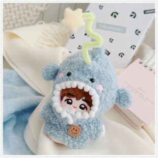 娃衣迷你衣服5cm娃衣娃帽5厘米7cm动物体海星体小着替鲨鱼头套帽