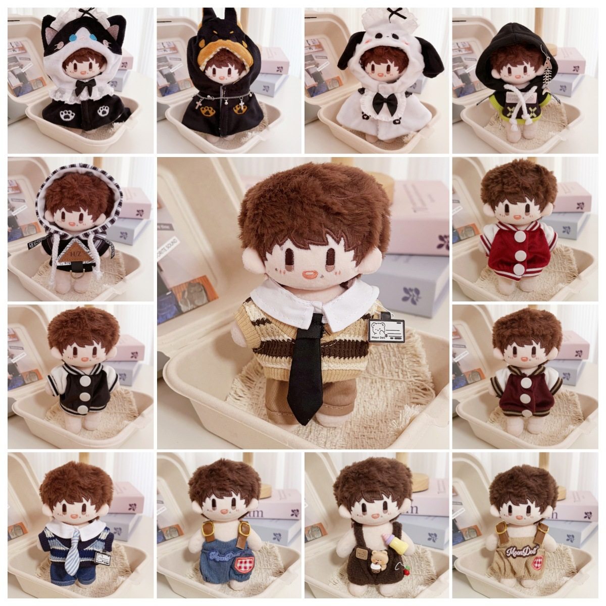 仅衣服】周可可娃衣周深棉花娃娃衣服10cm着替16cm玩偶学院制服,模玩/动漫/周边/娃圈三坑/桌游,棉花娃娃/毛绒玩具娃衣,淘宝优惠券,粉丝福利购,淘宝优惠卷