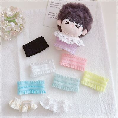 娃衣迷你衣服5cm娃衣娃帽5厘米7cm动物体海星体小着替花边领抹胸