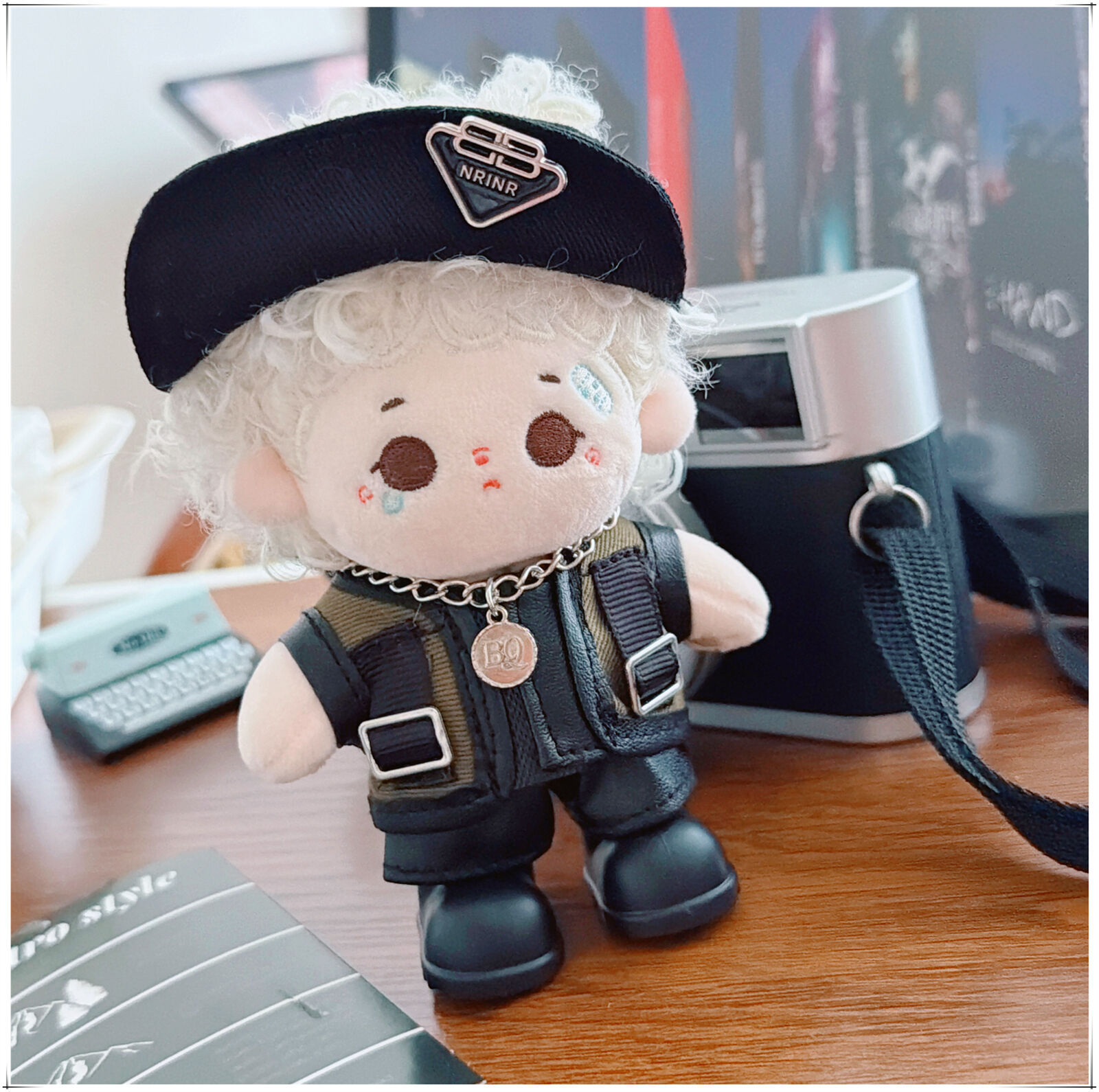 10cm棉花娃娃娃衣毛绒玩具换装痞帅酷马甲工装背心装饰替换着替