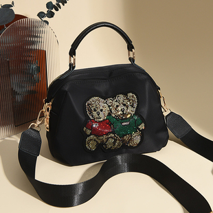 高级感牛津布手提包女2025新款休闲轻便女士帆布包百搭单肩斜挎包