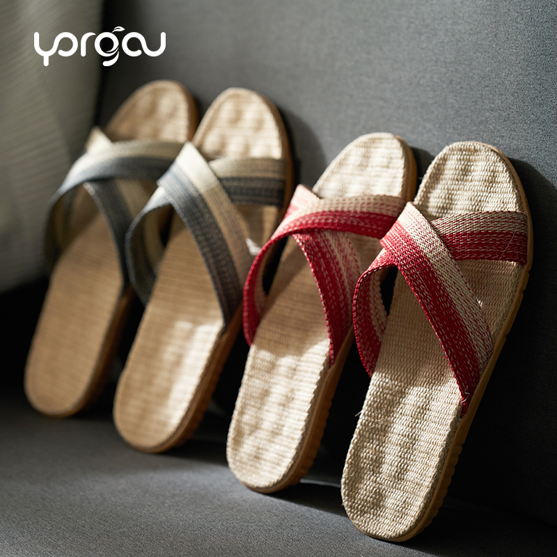 远港夏季亚麻拖鞋男女室内情侣防滑地板麻拖鞋厚底家居家用凉拖鞋在类目 居家布艺, 家居拖鞋/凉拖/棉拖/居家鞋中 - 来自Buy2taobao.com提供专业的淘宝代购服务