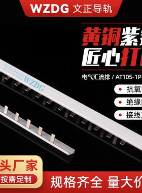 空气开关汇流排导电排小型断路器漏电1P2P3P4PDPN连接排1P+N紫铜