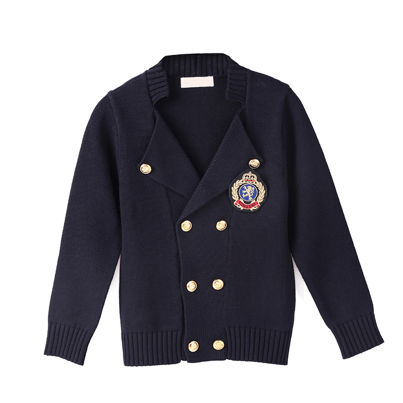 儿童校服小学生一年级班服秋冬毛衣加厚开衫英伦风冬季演出服童装