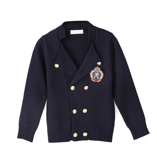 儿童校服小学生一年级班服秋冬毛衣加厚开衫英伦风冬季演出服童装