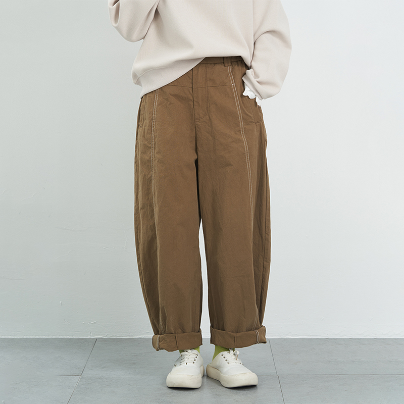 韩版纯色宽松休闲哈伦裤