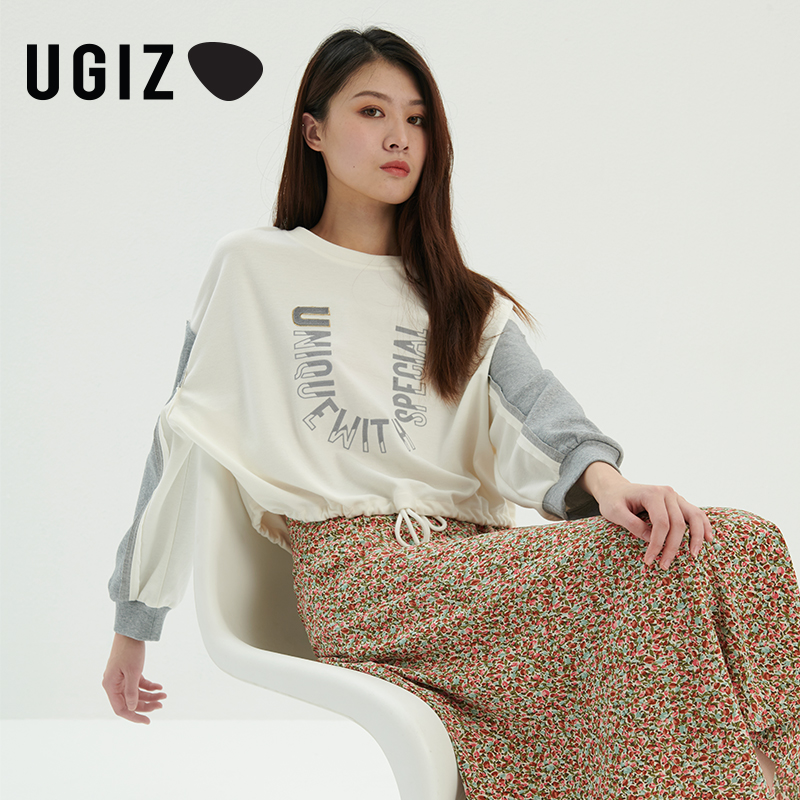 时尚潮流拼接卫衣2021秋季新品