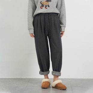 宽松休闲锥形九分裤 UGIZ2025年冬季 韩版 商场同款 女UDPJ907 新品