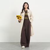 新品 商场同款 韩版 UGIZ2025年冬季 通勤长款 休闲羊毛大衣女UDHJ818