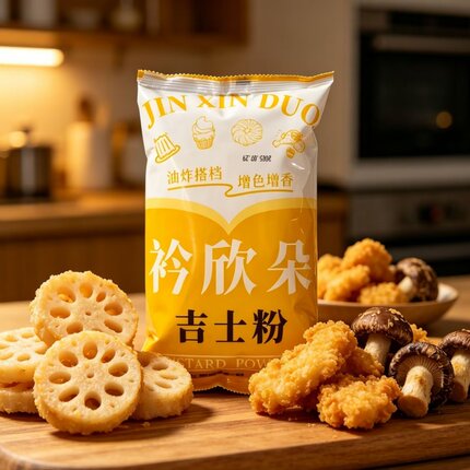 吉士粉500g袋装油炸蘑菇吉士粉商用增色增香鸡叉骨素菜挂浆
