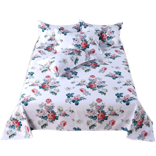 床单单件100%纯棉全棉斜纹加厚宿舍单人1.2m被单子双人1.8米褥单