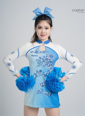 COPTER中国风啦啦操比赛服啦啦队连衣裙团体队服比赛演出服预售