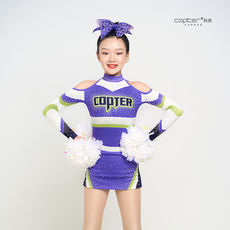 Черлидинг одежда copter新款啦啦操比赛服花球服装技巧啦啦比赛服儿童表演队服预售