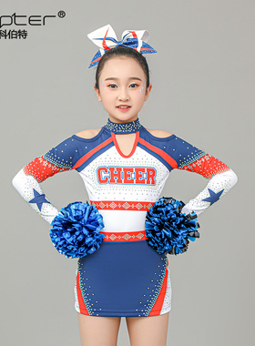 COPTER中小学生啦啦队演出服花球啦啦操技巧拉拉队比赛服现货