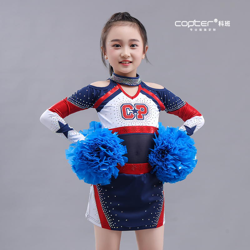 COPTER新款啦啦操比赛服花球服装技巧啦啦比赛服儿童表演队服预售